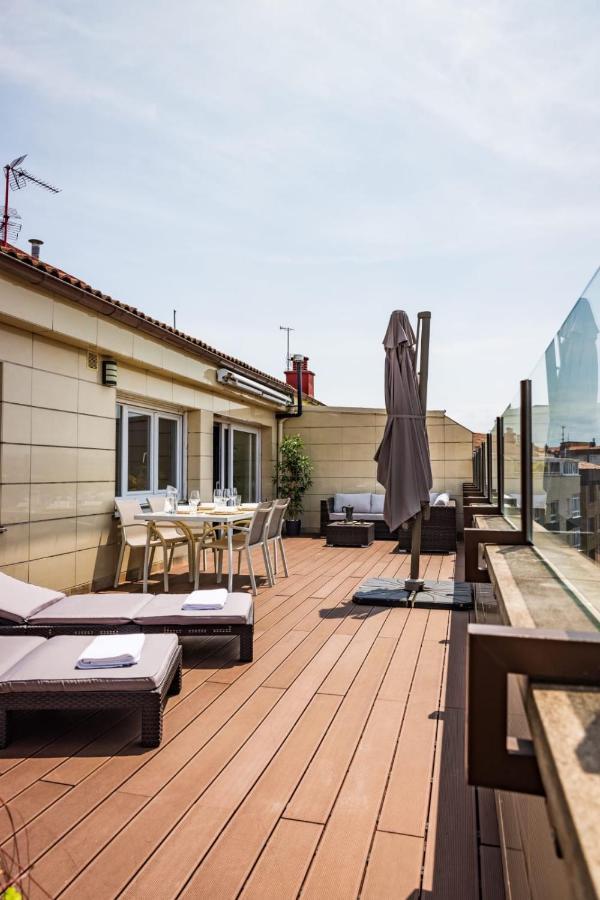 Lujoso Atico Entre 2 Playas Con Garaje, Terraza, Vistas Y Wifi Apartment Gijon Exterior photo